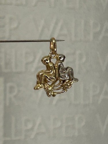 14ct gold gemini zodiac - 14ct,