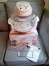 JML HALOGEN OVEN WITH RACK ACCESSORIES, TONGS & INSTRUCTIONS VGC BOXED