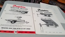 1960 FREIGHTERS LTD -  TRAILERS & TIPPERS Sales Leaflets
