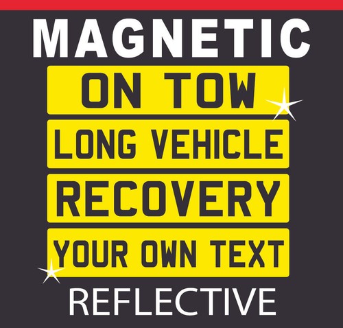 Magnetic number plate - magnetic,