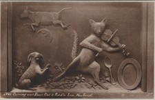 Hampshire Postcard - Carving Over Door, Cat & Fiddle Inn, New Forest  SW169