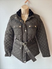 Women’s Size 6/8 Khaki Green Winter Coat From Primark 