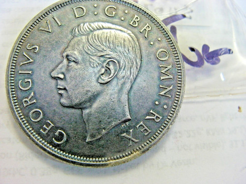 English silver crown - silver,