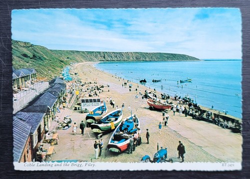 Vintage postcard unused coble - unused,