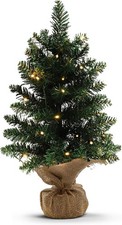 50cm(20in) Mini Pre Lit Small Christmas Tree Battery Operated Indoor Artificial