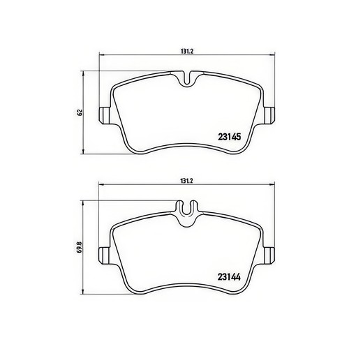 Brembo p50045 brake pad set - pad,