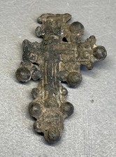 18/19th Century Religious Cross Pendant Antique/vintage