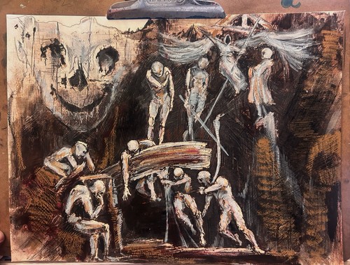 Original acrylic painting - original,