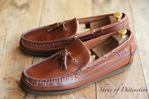 Sebago brown leather tasselled - sebago,