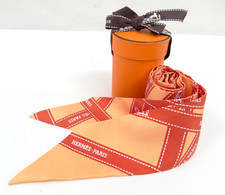 HERMES Scarf Twilly Silk