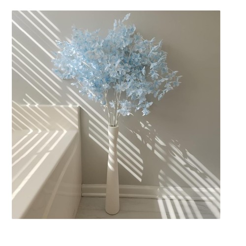 White ceramic flower vase - white,