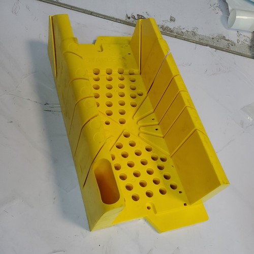 Stanley plastic yellow miter - stanley,
