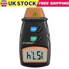 DT2234C Digital Laser Rev Counter Meter Non-contact Tachometer Rev Counter Tool