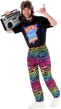 Men`s 80s Cool Zebra Costume