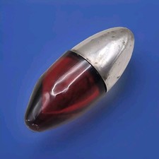 Victorian Antique Bullet Shaped Perfume Bottle circa 1890s