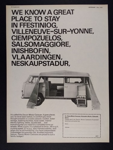 1969 devon volkswagen bus - 1969,