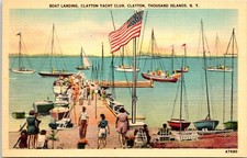 Postcard Boat Landing Clayton