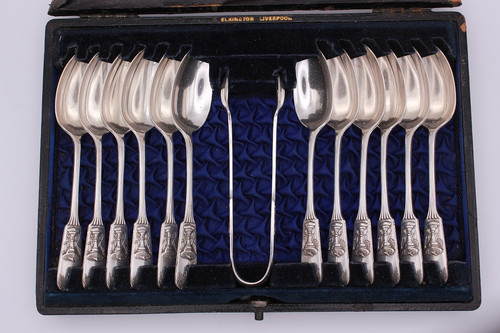 Elkington cased set 12 - elkington, of