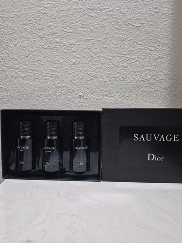 Dior sauvage parfum - sauvage, 3-piece