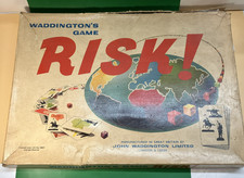 Waddington's Risk Board Game Vintage With Original Box Made in England