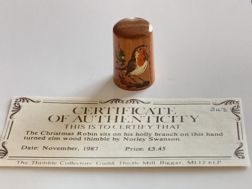 Christmas robin elm wood - elm,