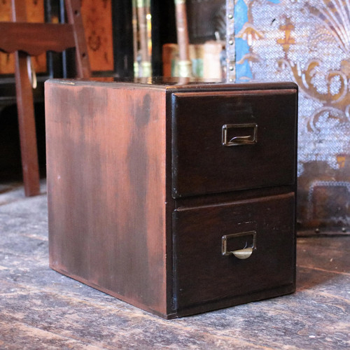 Vintage wooden two drawer - vintage,