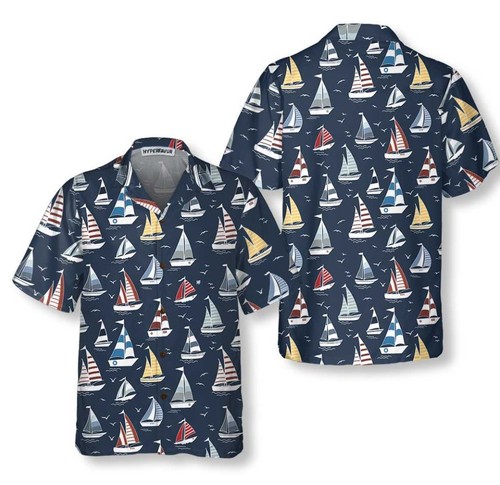 Cartoon boat pattern hawaiian - boat,