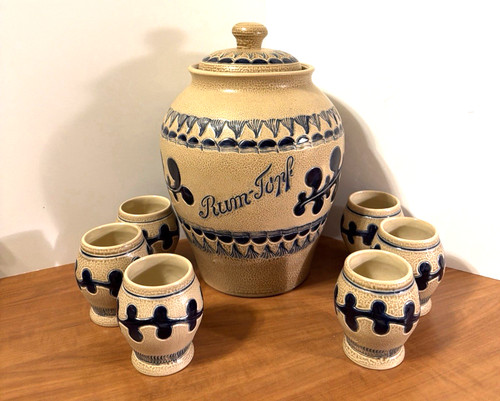 Vtg german stoneware wassail - vtg,