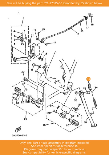 Yamaha link side stand - link,,
