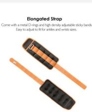2x 3lbs Pair of Ankle Weight, Durable Wrist Weight Adjustable Strap for Fitness 