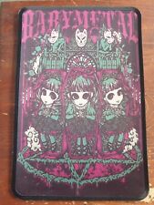 BABYMETAL BABY METAL 11.5" X 7.5" LARGE SEW ON BACK PATCH BATTLE JACKET BAG BAND