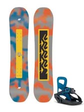 K2 KIDS MINI TURBO SNOWBOARD AND BINDING PACKAGE - 2024