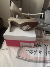Ladies High Heels Size 7 Gold
