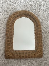 Vintage Wicker Rattan Arched