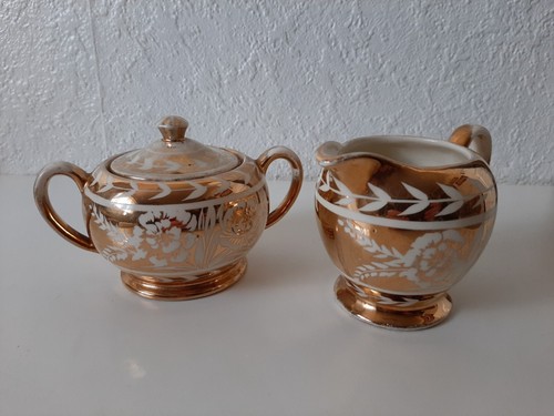 Vintage gold lustre sadler - lustre,