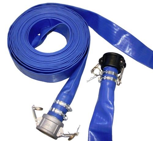 Blue layflat discharge pump - discharge,