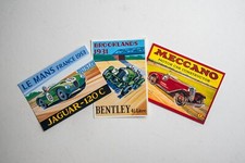 3 Postcards of Vintage/Pre-War Racing Cars Jaguar C Type/Bentley/Brooklands