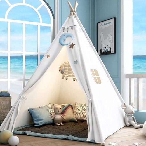 Large canvas kids teepee star - large,