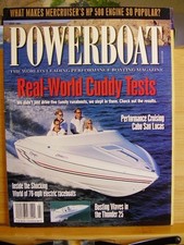 AMERICAN POWERBOAT MAG 1997 JULY  BOATS  BOAT REAL WORLD CUDDY TESTS