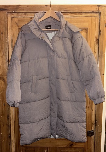 Women coat boohoo - coat, textured
