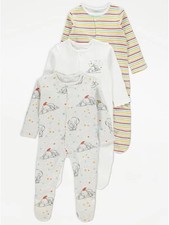 Disney Dumbo 3 pack Sleepsuits