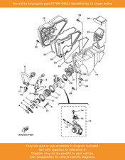 YAMAHA Screw, Tapping, 9770M-40512 OEM YBR125 YP250 TZR50 YP125