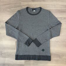 J.Lindeberg Jumper Womens Small Grey Merino Wool Blend Golf Sweater Pullover