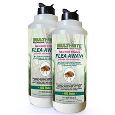 Flea Away Flea Powder Twin Pack 400G Shaker Bottles - Flea and Lice Powder