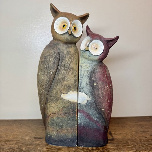 Vintage pair owl figurines - vintage, of
