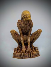 Alien Sitting Figure – 9.5" (24cm/240mm) 3D  Resin Statue | Sci-Fi Collectible