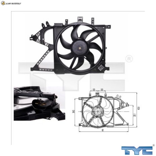Fan engine cooling 825 0007 - engine,