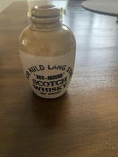 Vintage Bon Accord Scotch Whiskey Miniature Stoneware Jug