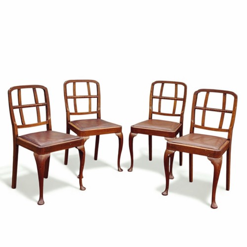 Set antique dining chairs - set,