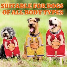 Dog Basketball Costume with Ball, Funny Dress Up Sports Outfit Cosplay Clothes